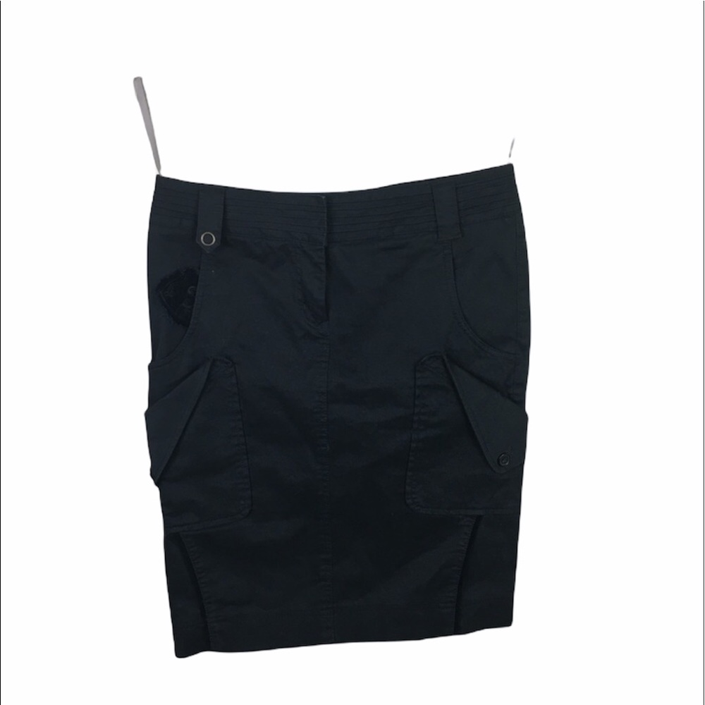 Mexx Unique black cargo midi skirt